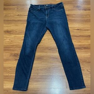 Hollister Dark Blue Straight Leg Jeans